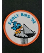 Vintage 1992 Girl Scouts Early Bird &#39;92 Patch 2.5&quot; NOS Blue Orange Bird ... - £7.85 GBP