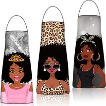 3 Pieces African Women Aprons Waterproof Black Girl Apron Adjustable Afr... - $22.99