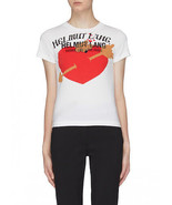 Helmut Lang Valentine&#39;s Heart Puppy Tee Shirt XS womens NWT - $137.20 CAD