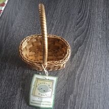 Ports Of Call Small Rectangular Shaped Wicker Woven Bamboo Basket- - $4.95