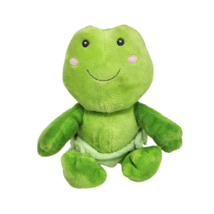 Russ Berrie Dibbles Always Hoopin Baby Green Frog Stuffed Animal Plush Toy Soft - £29.54 GBP