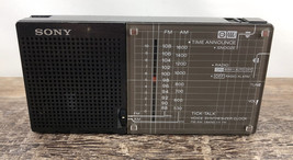 Sony VX-1W Tick-Talk Voice Synthesizer Clock FM/AM Radio Vintage Tested ... - $79.19