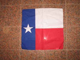 AES Wholesale Lot 6 22&quot;x22&quot; Texas Flag Cotton Bandana - £7.61 GBP
