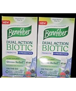 2-PK 18 Benefiber Dual Action Biotic, 18 Stick Packs Mixed Berry Exp12/25 - $571.18 MXN