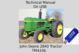 John Deere 2840 Tractor Technical Manual TM4336 On USB Drive - £18.63 GBP