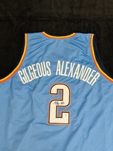 Shai Gilgeous Alexander Signed Oklahoma Thunder City Basketball Jersey COA - £156.03 GBP