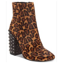 Jessica Simpson Leopard Wexton Studded Block-Heel Booties Size 6 - £31.73 GBP