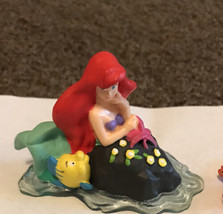 Disney Princess HTF  Rare Ariel, Flounder  PVC Figures - £11.83 GBP