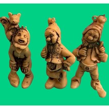 Gnome Elf Leprechaun Set Of Three Figurines Hong Kong 3&quot; VTG - £19.82 GBP