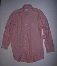 BROOKS BROTHERS Men&#39;s Red &amp; White Striped Polo Shirt Size SZ 16/32 EUC - $24.75