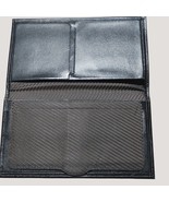 Vintage Prince Gardner Card Holder Wallet Organizer Black Leather Checkbook - $18.70