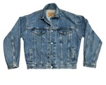 Vintage Gap Made in USA Denim Jean Jacket Mens MEDIUM Blue Trucker 90s - £39.05 GBP