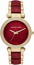 Michael Kors MK6427 Women&#39;s Parker Red and Gold Watch - £104.70 GBP