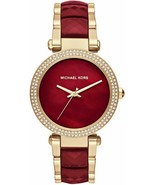 Michael Kors MK6427 Women&#39;s Parker Red and Gold Watch - £103.50 GBP