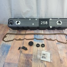 BLEM OMIX-ADA 1740115 Fits Jeep 285 Logo Black Aluminum Valve Cover with... - $240.27