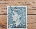 Belgium Stamp King Leopold III 1.50fr Used Gray/Green - £2.23 GBP