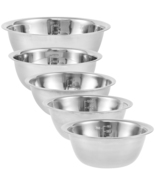 5Pcs Stainless Steel Mixing Bowl Set Fruit Salad Food Tableware Noodles ... - $22.99