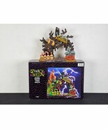 Spooky Hollow Eerie Tree Arch Graveyard Happy Halloween Porcelain Access... - $399.60 MXN