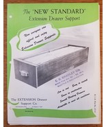 Vintage 1950s  The New Standard Extension Drawer Support Catalog + PL - $14.80