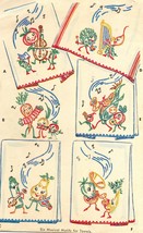 Musical Anthro Fruits &amp; Veggies Embroidery Transfer Pattern Mc1880   - £3.92 GBP