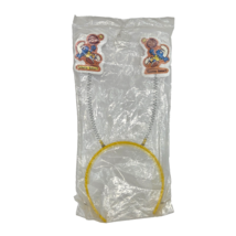 VINTAGE SMURFS PLASTIC YELLOW HEADBAND SPRING TENNIS SMURF NEW SEALED - $56.05