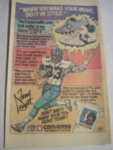 1978 Color Ad Converse TD&#39;s Sport Shoes Featuring Tony Dorsett - $7.99
