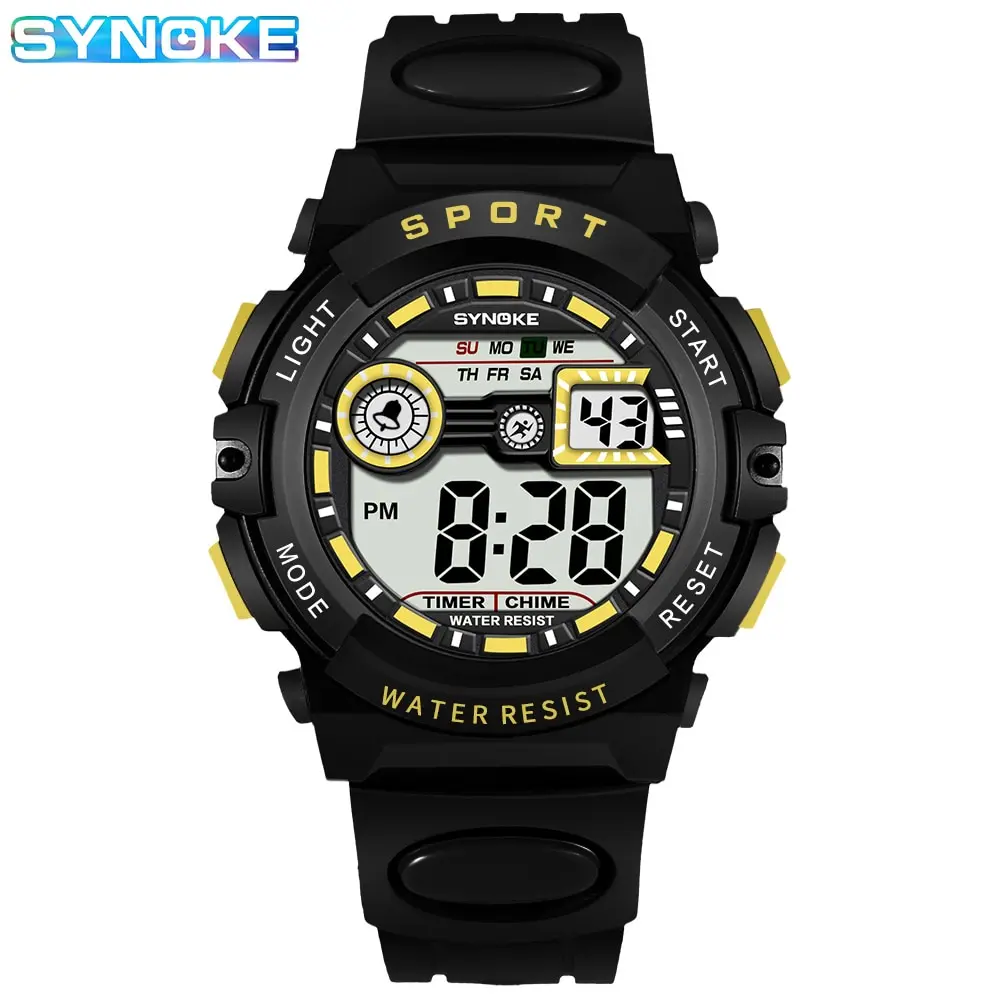 SYNOKE Men Student Movement Digital Watch Waterproof Fall Proof And Shock Resist - £41.37 GBP