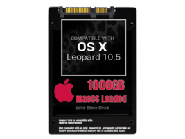 macOS Mac OS X 10.5 Leopard Preloaded on 1000GB Solid State Drive - £78.09 GBP