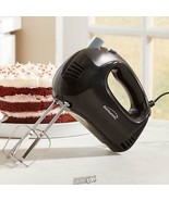 Brentwood Electric Hand Mixer Lightweight 5 Speed Black Steel Durable Be... - £17.25 GBP