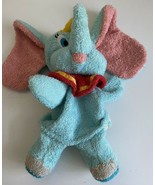 Disney Dumbo Hand Puppet Blue Soft Lovey Plush Vintage Terrycloth Blue s... - £12.95 GBP