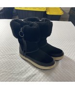 Koolaburra by UGG Tynlee 1105889 Black Suede Waterproof Faux Fur 8” Boot... - $29.22