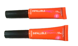 LOT OF 2 Loreal Infallible Lip Paint 320 COOL CORAL - $10.88