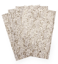 Silver Glittered Lace Overlay Decoration, 4 Pack - £25.07 GBP