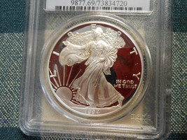 1994-P Proof American Silver Eagle Pcgs PR69 Dcam Some Obverse Toning - £99.91 GBP
