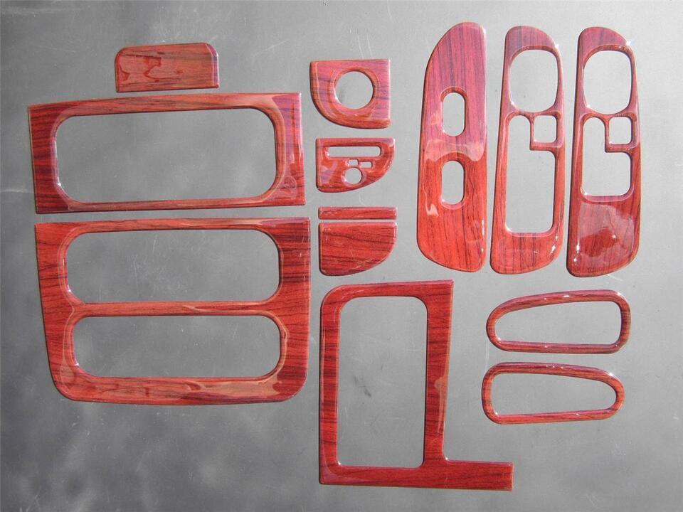 For 2002-2005 Dodge Ram 1500 Dash Trim Overlay Kit Rose Wood Look 13 Pie... - $42.56