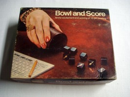 Bowl and Score Game  Complete 1974 Milton Bradley E.S. Lowe Vintage Dice... - $9.99