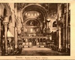 Vtg 1907-1915 Postcard Venizia Venice - Basilica di S. Marco Interno Ros... - $4.90