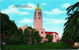 The Bishop&#39;s School La Jolla California CA UNP Linen Postcard B3 - £2.41 GBP