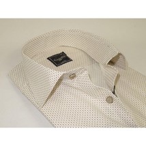 Men's Shirt Hankie By CASILA Turkey Cotton Blend 502100-01 Brown Dots image 2