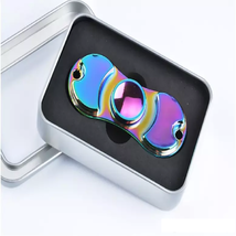 Aluminum Metal Rainbow Hand Spinner Fidget - One Item w/Random Color and... - £9.59 GBP