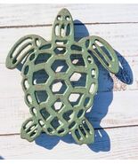 Nautical Marine Verdigris Giant Sea Turtle Rustic Cast Iron Wall Or Tabl... - €19,72 EUR