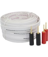 General Electric 30 feet High Performance Flat Speaker Wire with 2 Pairs... - £11.88 GBP