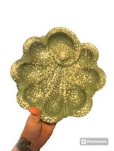 Vintage Green Oyster Tray Plate  - $37.40