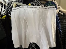 Duluth Trading Co Mens Underwear White Size Large Crisp Nice Boxers NEW Look! - £7.89 GBP