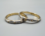 Brighton Aries Hinged Bangle Bracelet Silver Gold Tone Lot of 2 Jewelry - $48.19