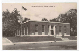 Post Office Linden New Jersey 1940s postcard - £4.74 GBP