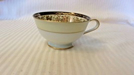 Noritake China Coffee Cup White With Gold Flowers #5496 Japan - $30.00