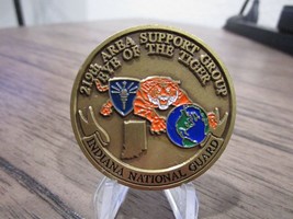 Indiana Army National Guard 219th Area Support Group Challenge Coin #868K - £11.66 GBP