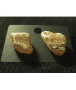 A nice pair of roughly triangle-shaped agate earrings, they are an orang... - £11.73 GBP