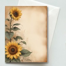 Greeting Card &amp; Envelope -  Watercolor Illustration - Blank A2 - £4.32 GBP